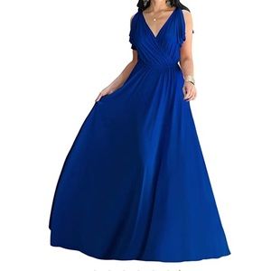 Royal blue gown